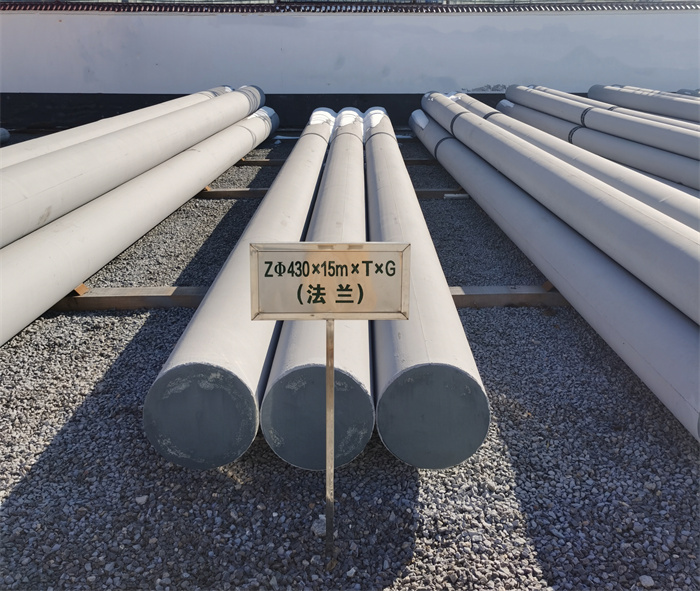 牡丹430×15米×T×G砼电力电杆