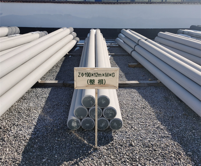 牡丹190×12米钢筋混凝土水泥电线杆